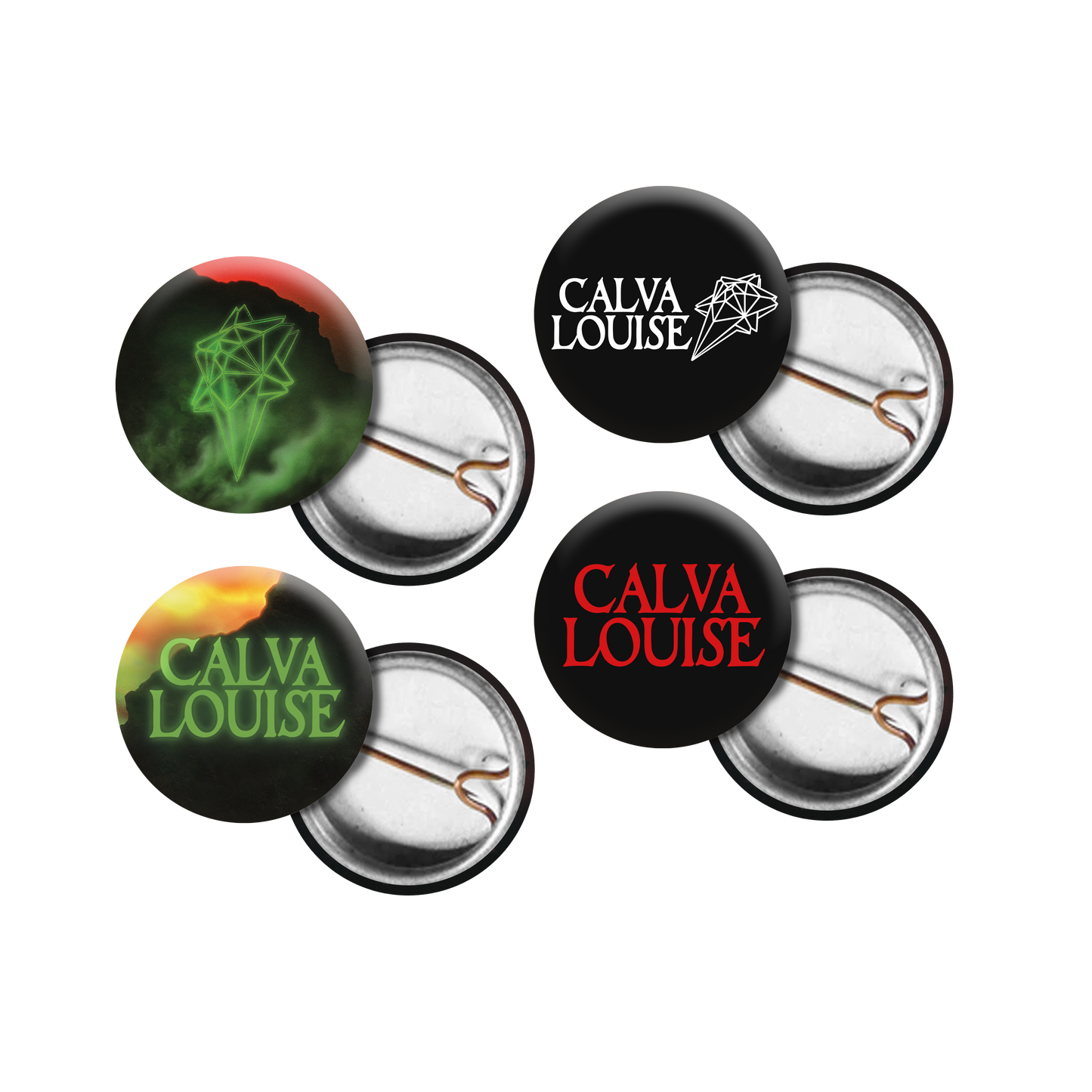 Button Badges Set of 4